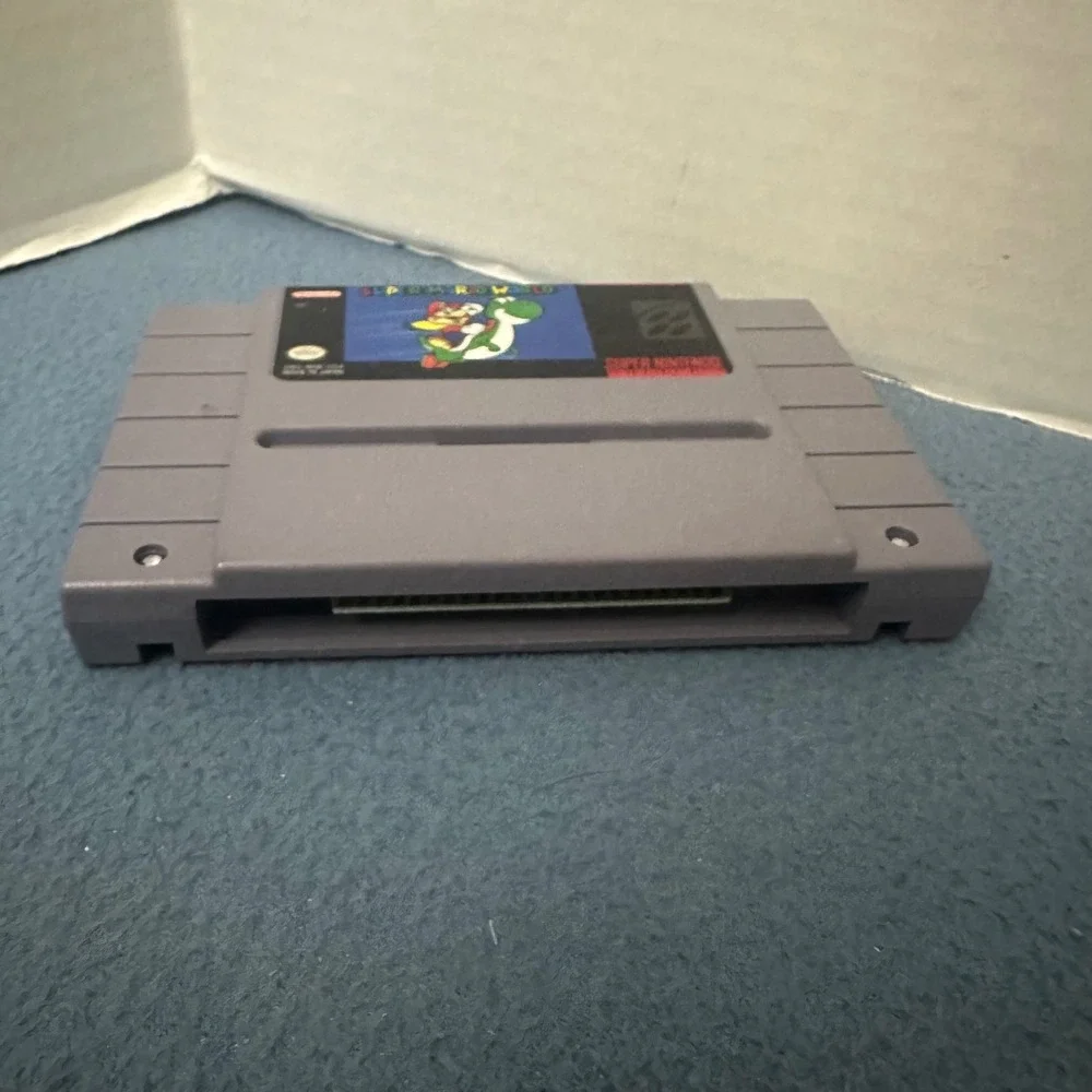 Super Mario World Nintendo SNES Game Cartridge SNS-MW-USA Authentic Retro Video